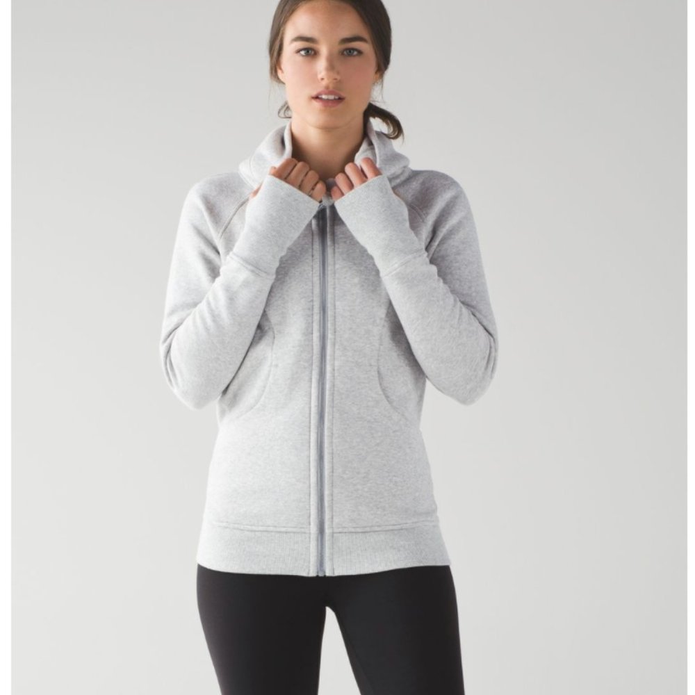 Scuba Hoodie-*Light Cotton Fleece- Heathered Vapor